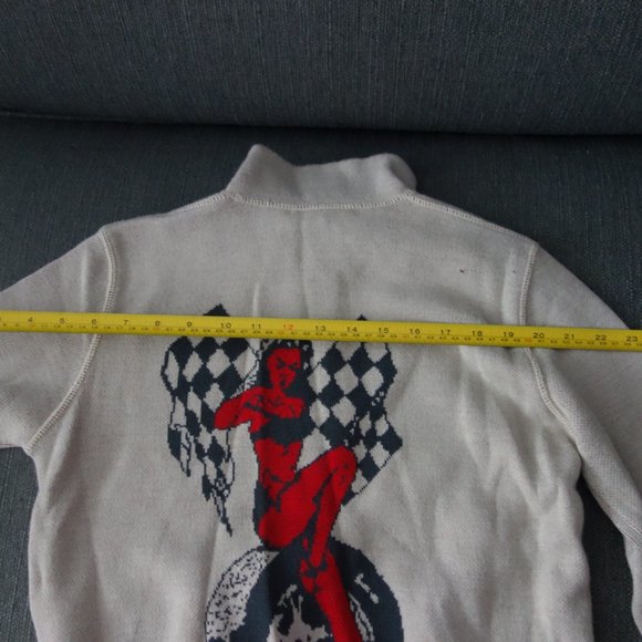 Diesel StyleLab Poker Zip Up Long Sleeve Sweater Size M - Picture 3 of 16